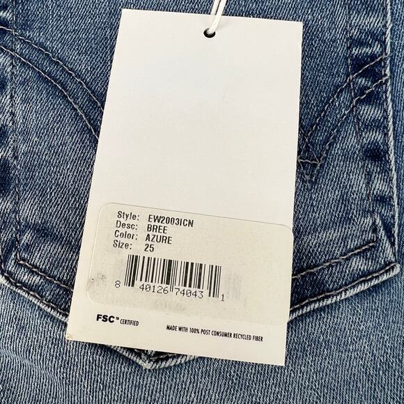 Edwin Jeans Women's 25 (2) Blue Bree Skinny Leg Raw Hem Preppy Normcore NWT - Picture 10 of 16